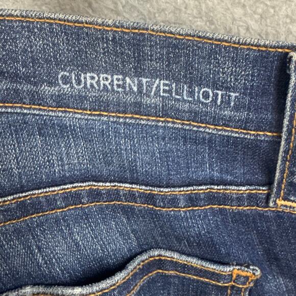 Current Elliot The Stiletto Skinny Jean Townie Whiskering SZ 28 Designer Denim - Picture 12 of 12